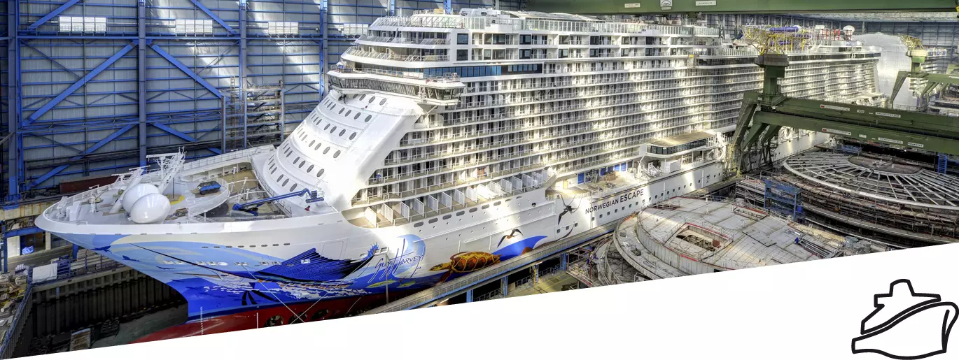 Ship being built