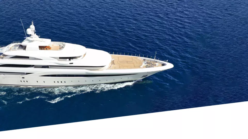 Yacht at sea