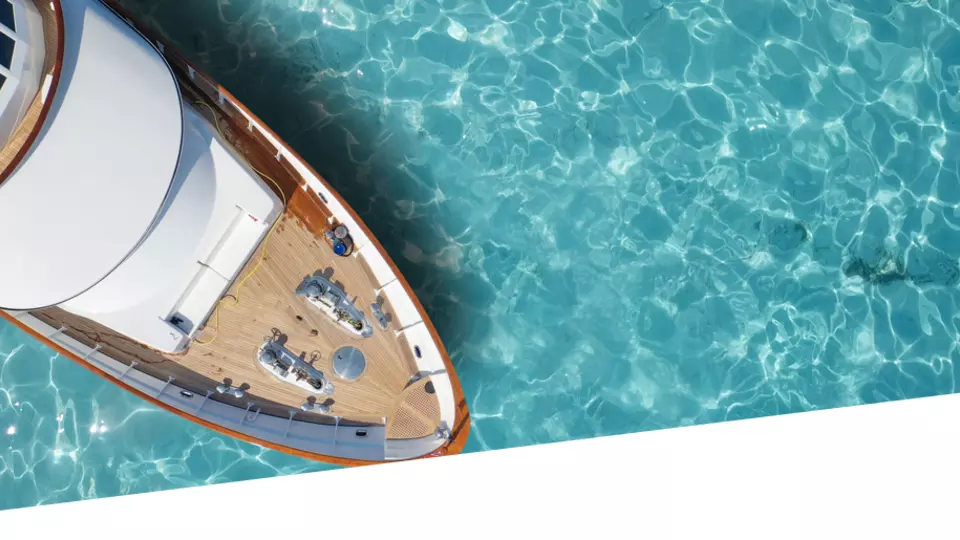 Yacht at sea